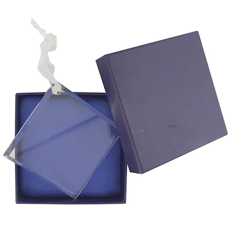Diamond Shape Glass Ornament 2