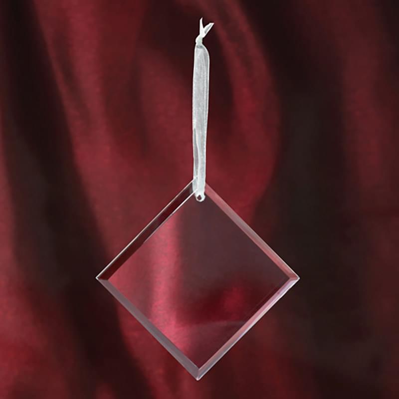 Diamond Shape Glass Ornament 3