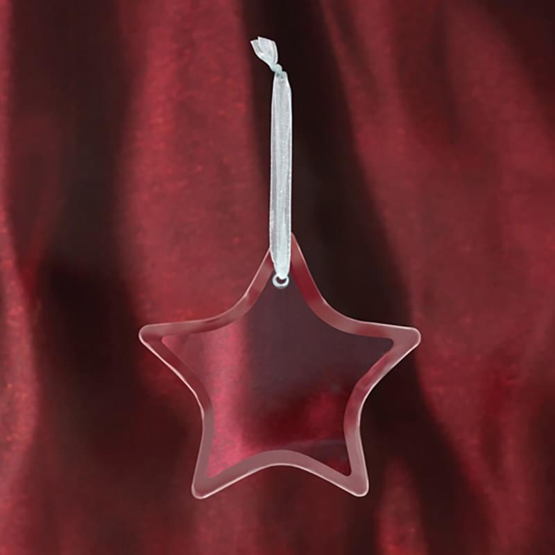 Star Shape Glass Ornament 2