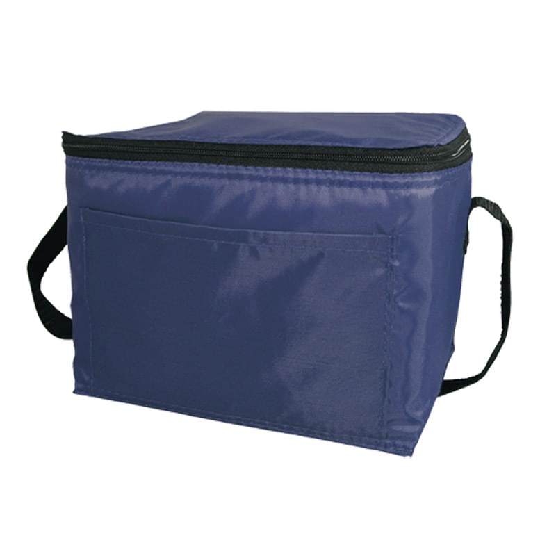 6 Pack Cooler Bag - Polyester Insulated Lunch Bag with Handle & Pocket