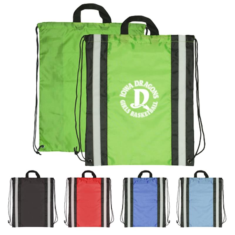 Drawstring Backpack - Reflective Drawstring Sport Bags