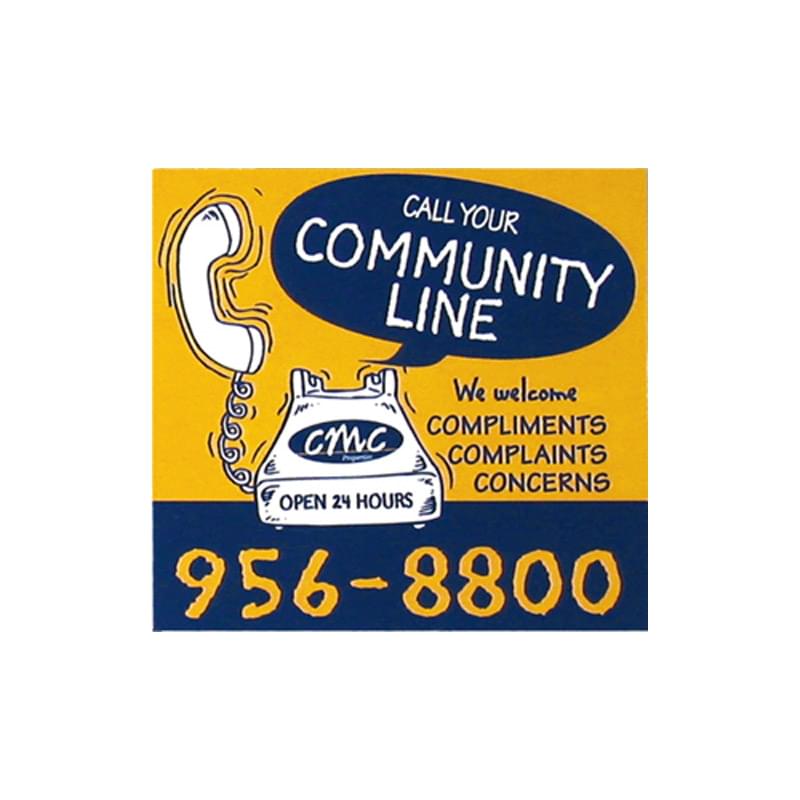 2.5" Square Vinyl Refrigerator Magnet - 30mil