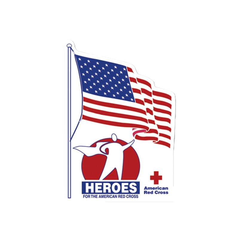 Waiving Flag Stock Shape Magnet - 20mil 1
