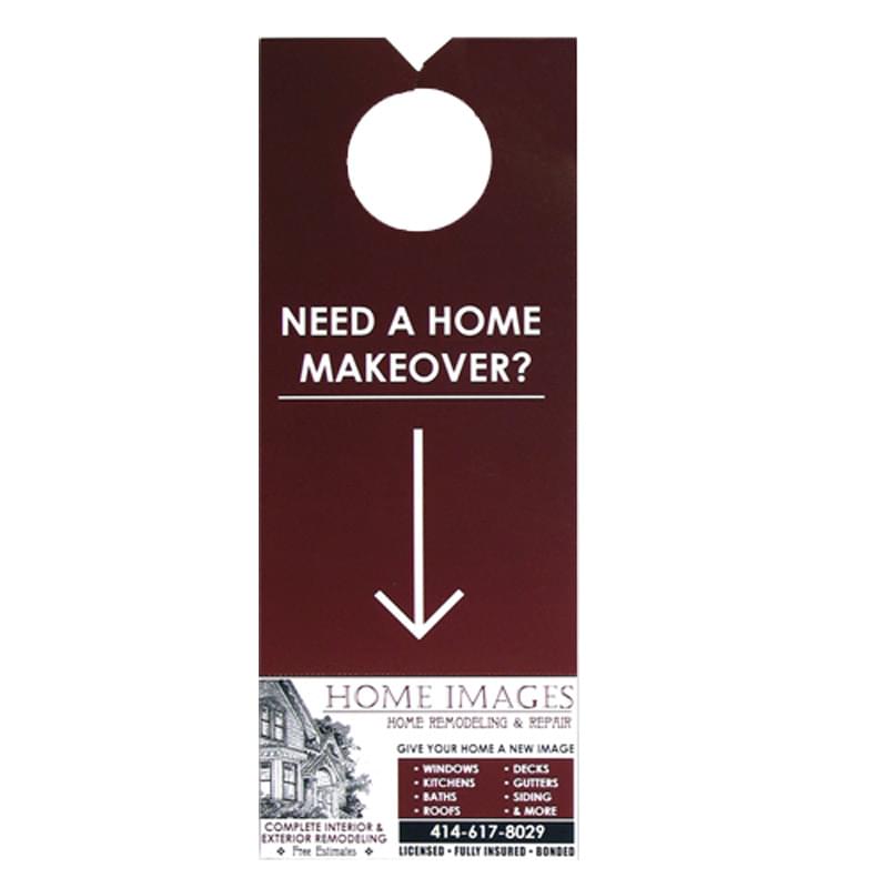 Perforated Door Hanger Custom Printed 1