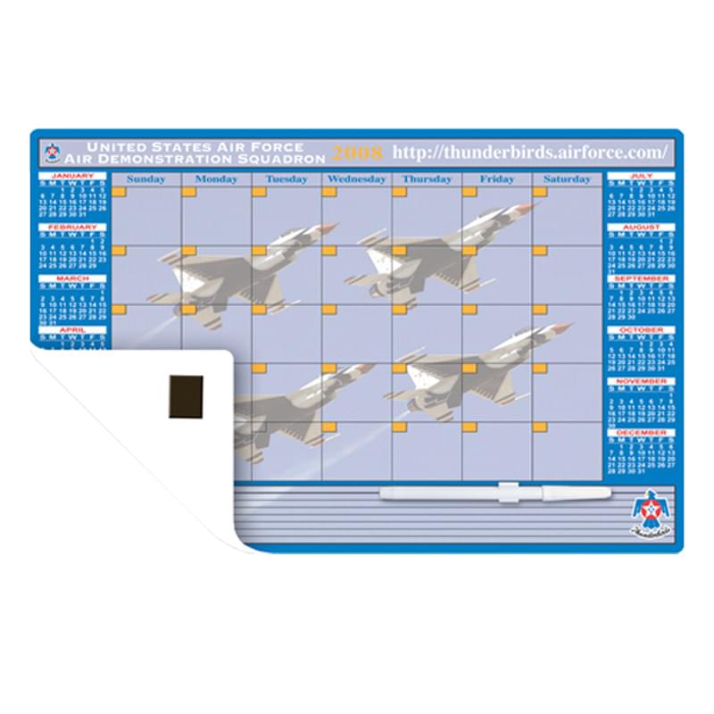 11"X17" Custom Calendar Memo Board with Magnets or Tape
