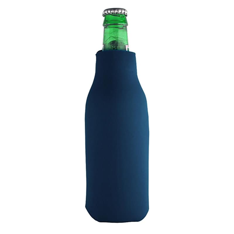 Zippered Bottle Beverage Insulator with 3 Sided Imprint 11