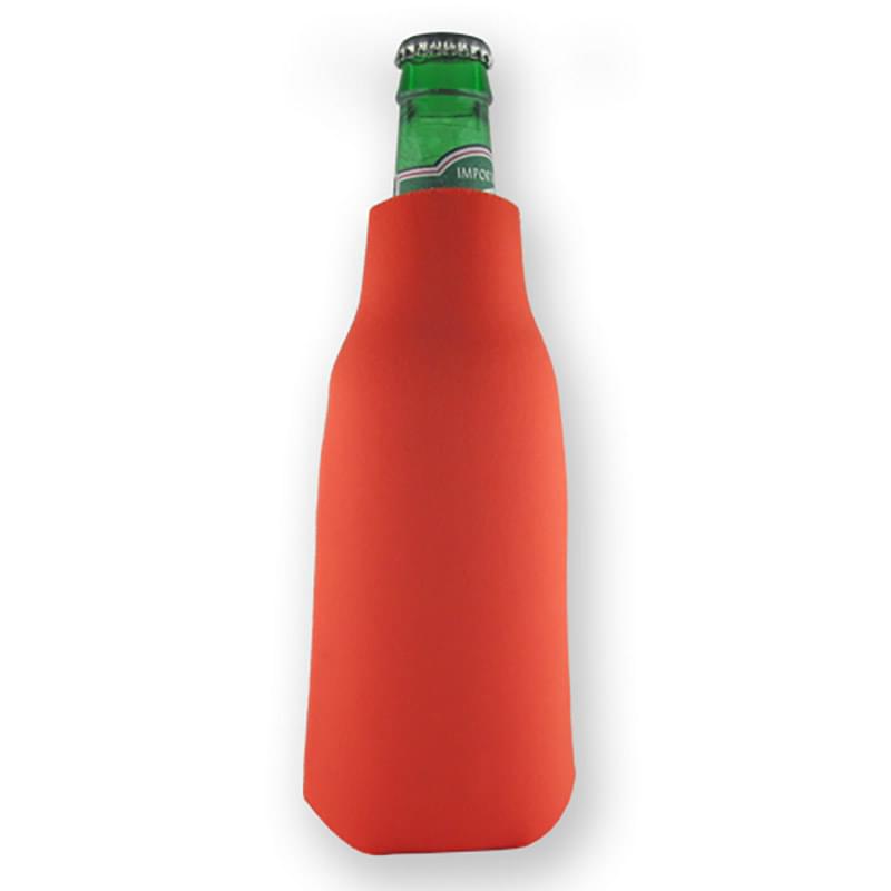 Zippered Bottle Beverage Insulator with 3 Sided Imprint 10