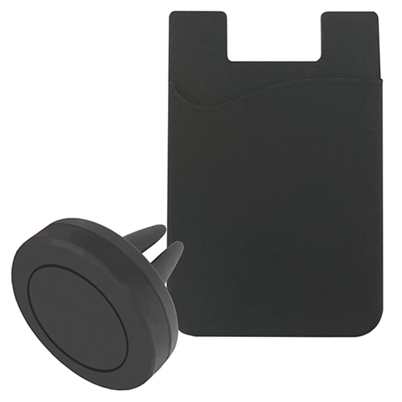 Magnetic Auto Air Vent Phone Wallet 1