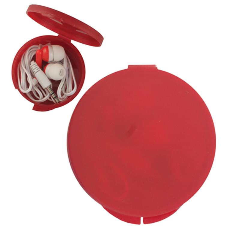 Earbuds In Round Case 3