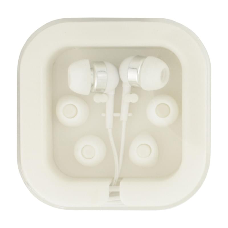 Earbuds In Case W/Extra Ear Cushions