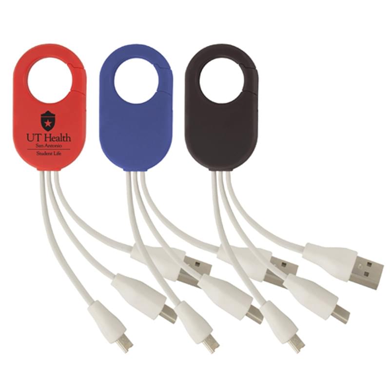 Multi Charging Cables with Carabiner
