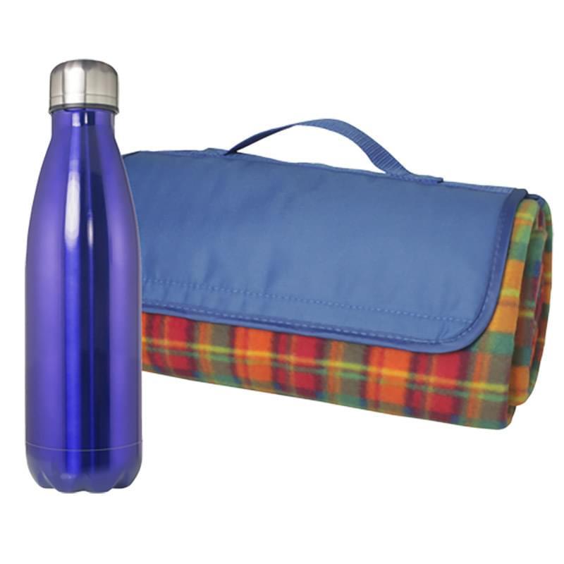 Picnic Blanket and Bottle Set
