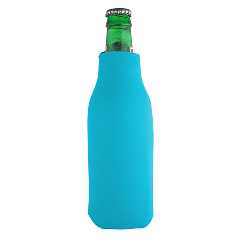 Zippered Bottle Beverage Insulator with 3 Sided Imprint 9