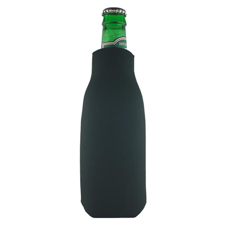 Zippered Bottle Beverage Insulator with 3 Sided Imprint 5