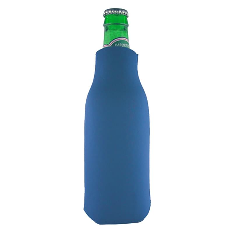 Zippered Bottle Beverage Insulator with 3 Sided Imprint 6