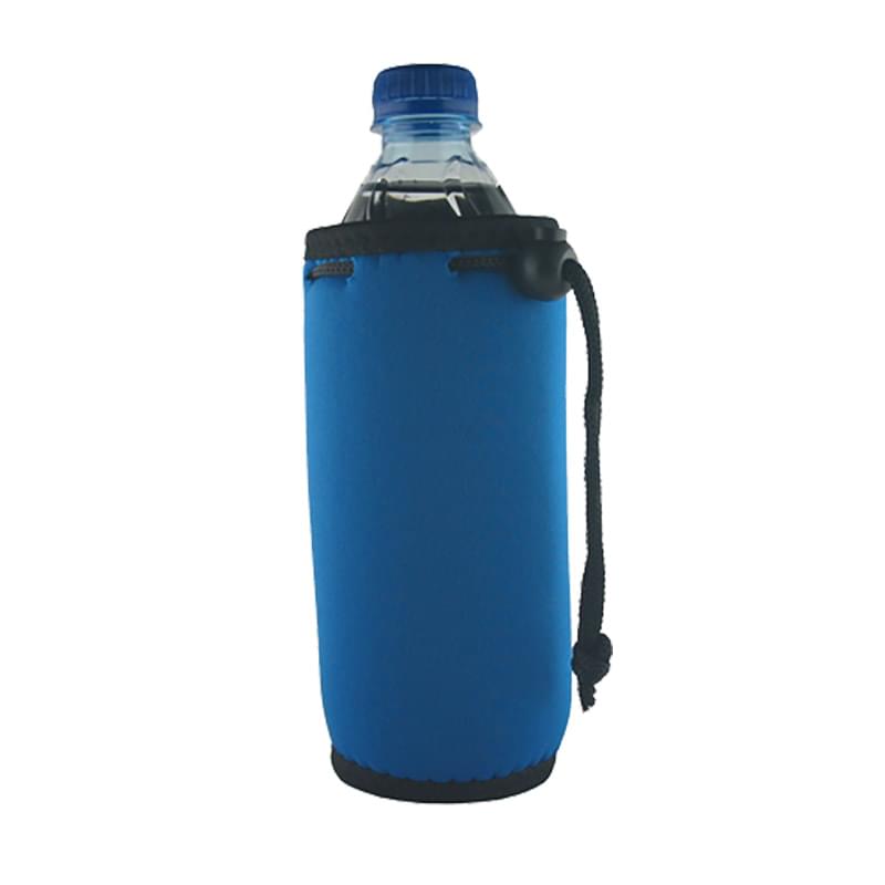 Bottle Coolie with Drawstring & Clip