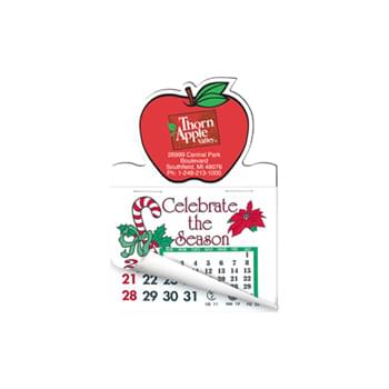 Apple Shape Calendar Pad Magnets W/Tear Away Calendar