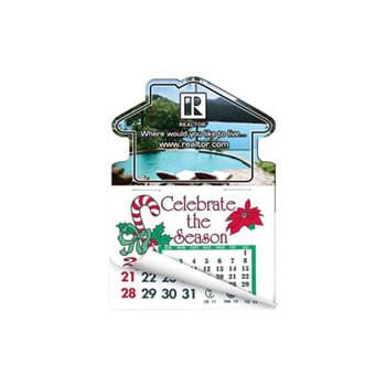 House Shape Calendar Pad Magnets W/Tear Away Calendar