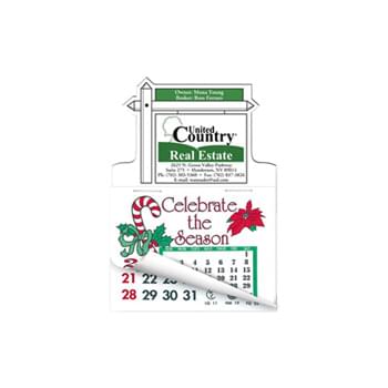 For Sale Sign Shape Calendar Pad Magnets W/Tear Away Calendar
