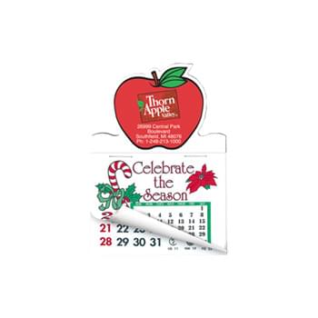 Apple Shape Calendar Pad Sticker W/Tear Away Calendar