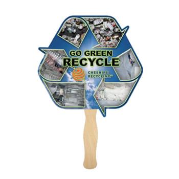 Eco Recycle Shape Single Hand Fan